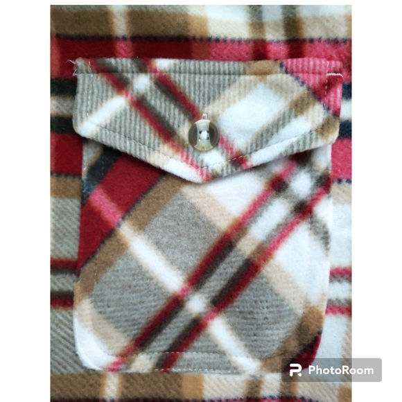 Sage Plaid Fall Sweater Shirt Jacket - Picture 7 of 11